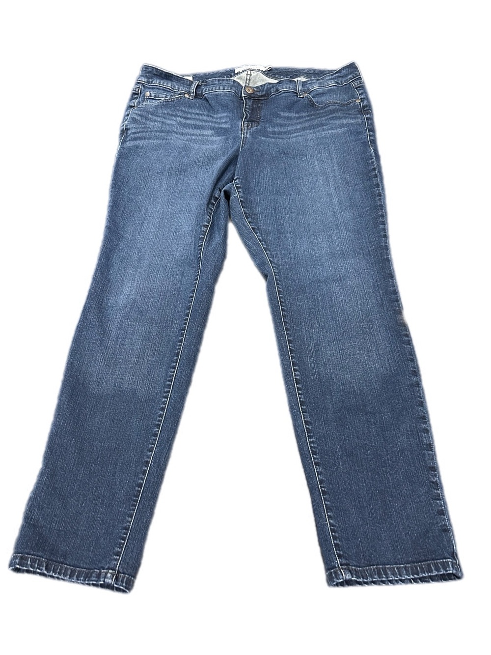Torrid Perfect Boyfriend Straight-Leg Jeans in Medium Blue Wash